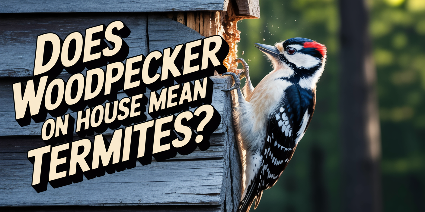 Does Woodpecker on House Mean Termites?