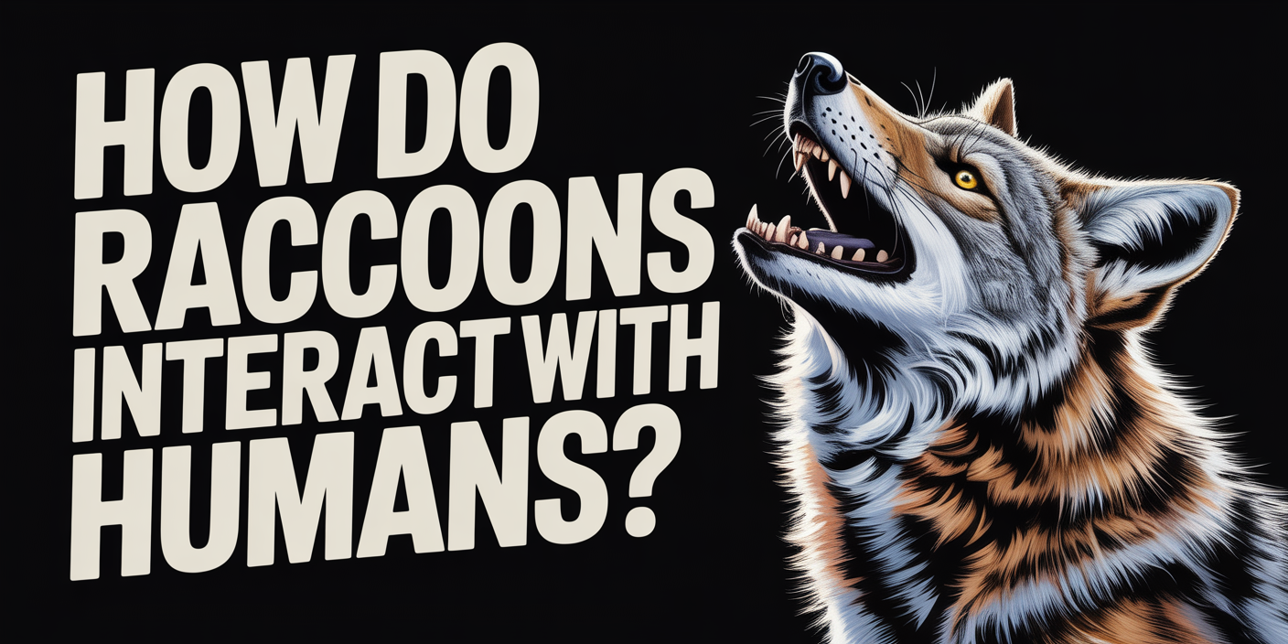 How do raccoons interact with humans?