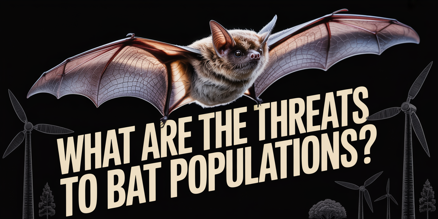 What are the threats to bat populations?