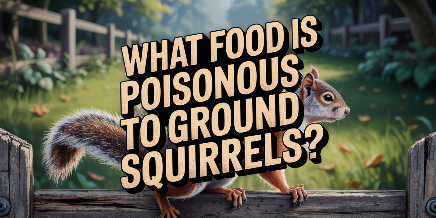 What food is poisonous to ground squirrels?