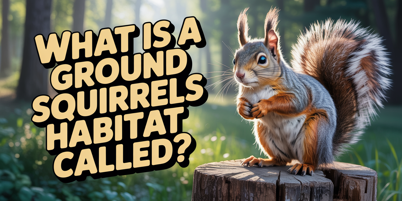 What is a ground squirrels habitat called