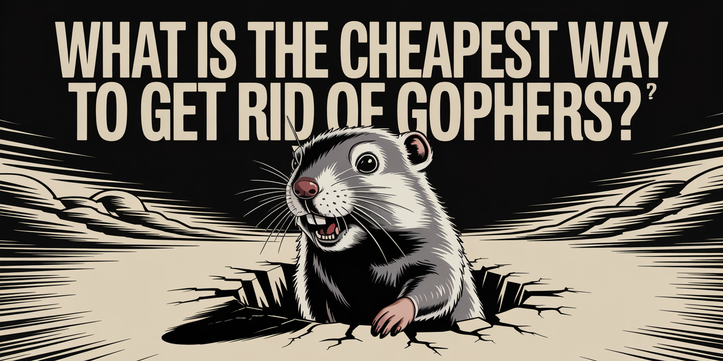 What is the Cheapest Way to Get Rid of Gophers?