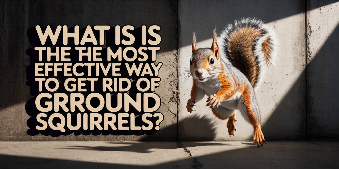 What is the most effective way to get rid of ground squirrels?