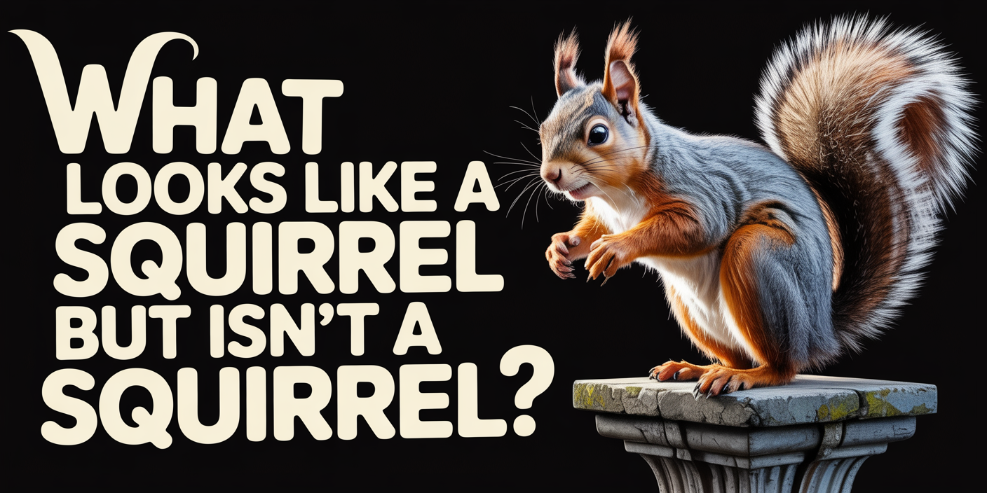 What looks like a squirrel but isn’t a squirrel?