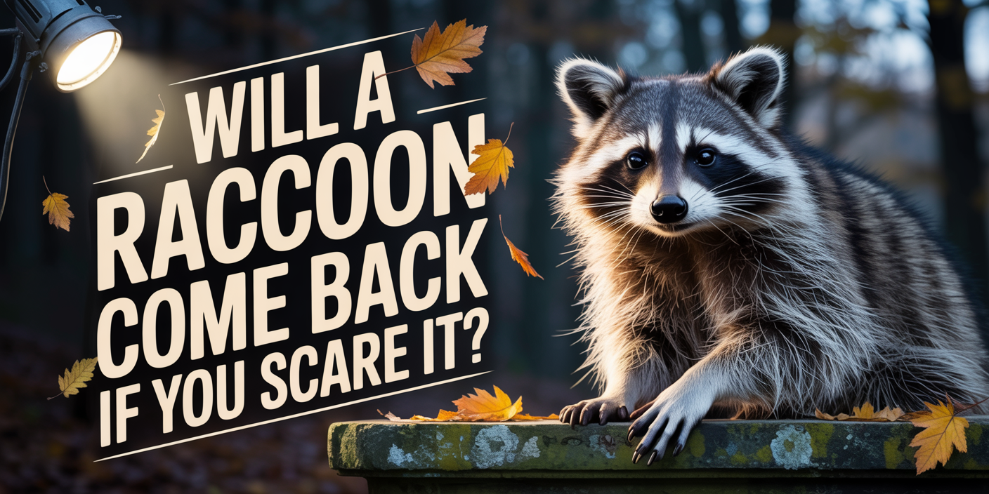 Will a raccoon come back if you scare it?